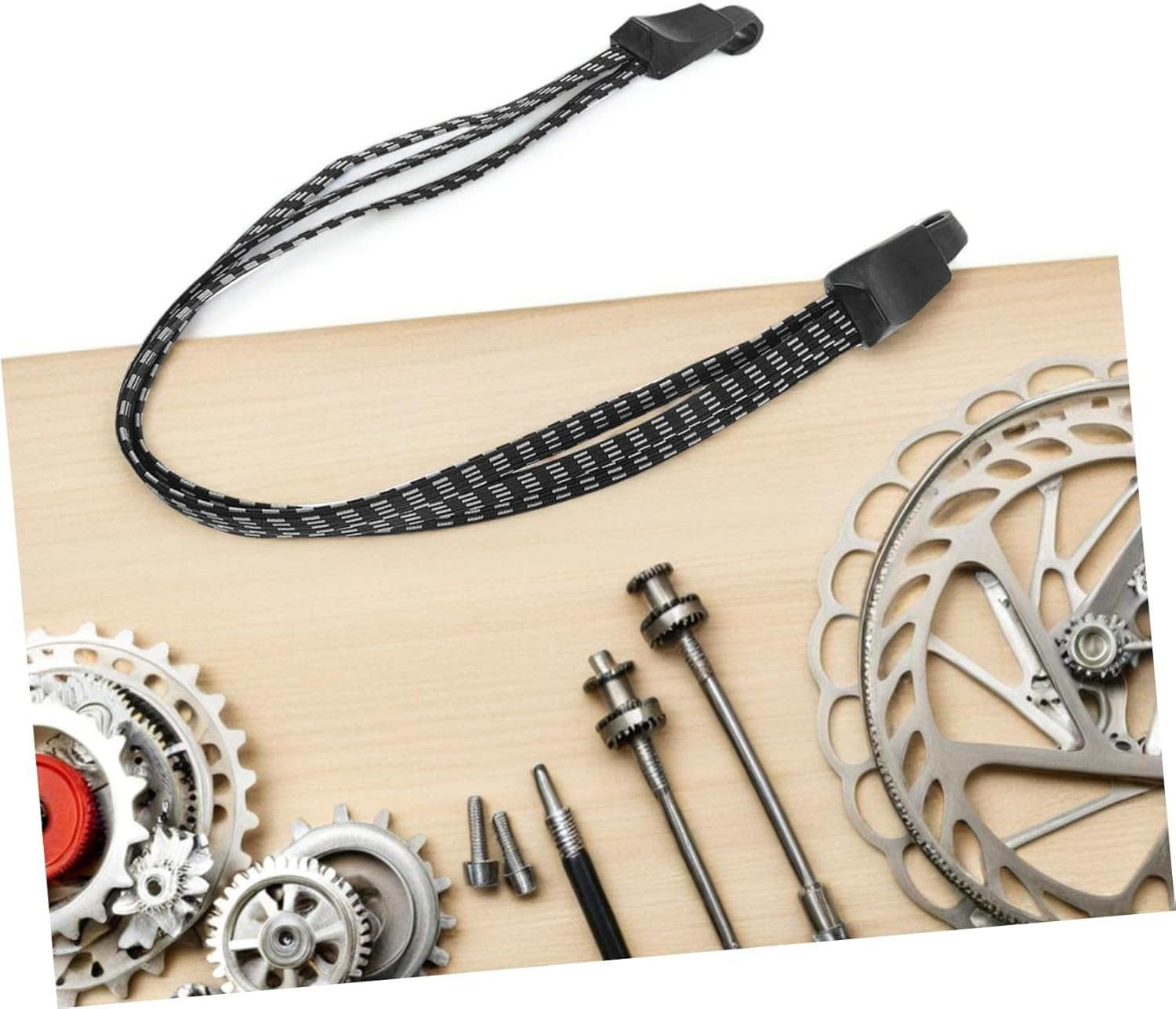 INOOMP 4Pcs Bicycle Straps Tie down Straps for Travel Strong Elastic Luggage Tie-Down for Securing Luggage Bike Rack Portable Cargo Belt image number 6