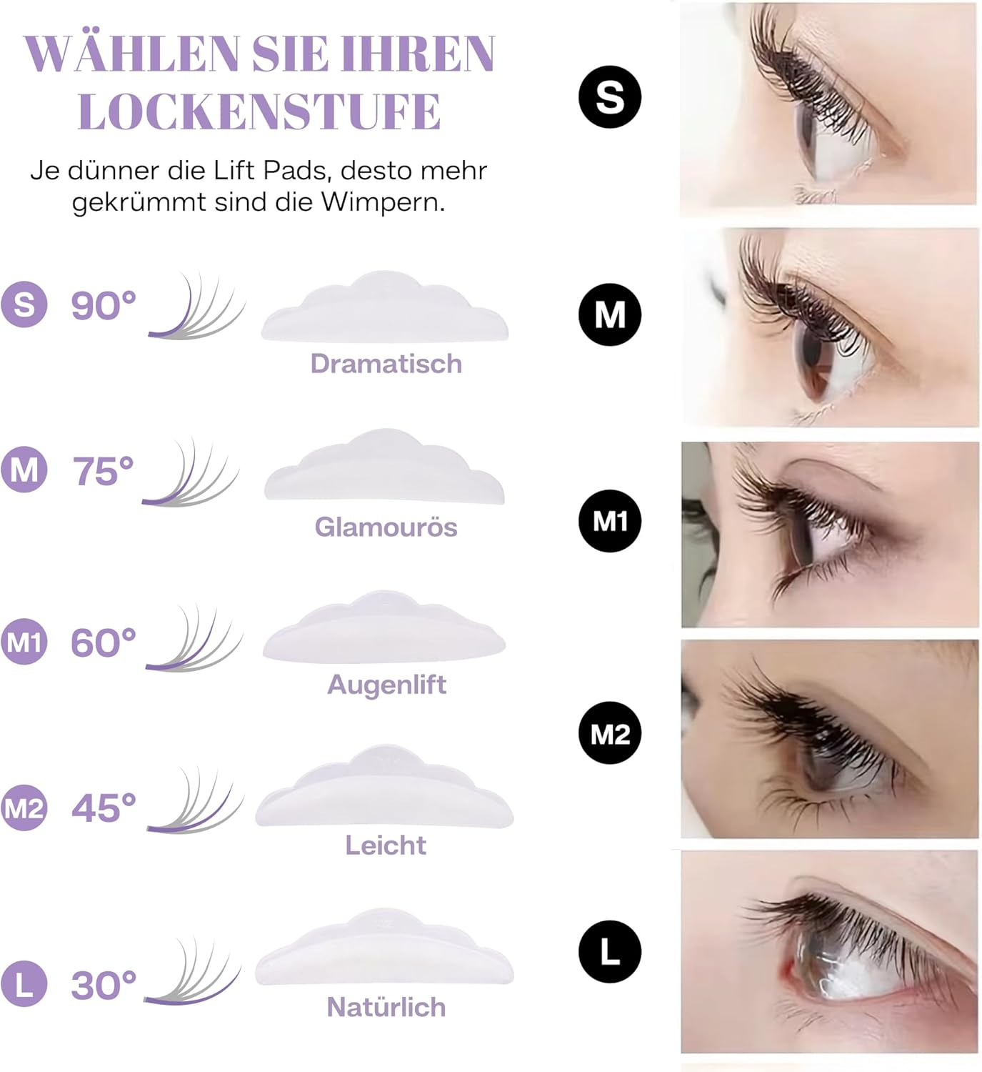 CALAILIS Eyelash Lifting Set, 2025 Updated Lash Lifting Set, Eyelash Extension Kit, Professional Eyelash Lifting, Natural & Thicker, Suitable for Salon and Home Use image number 5