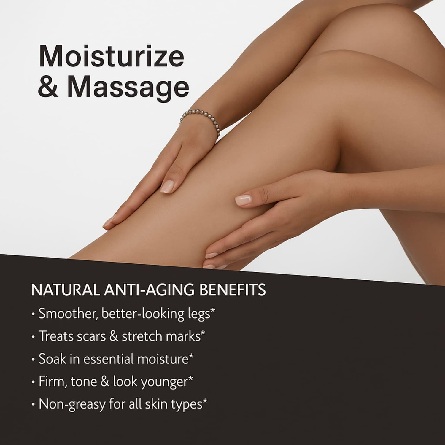 Anti-Cellulite Massage Oil &ndash; Collagen & Botanical Blend with Grapeseed, Eucalyptus, Lemon and Grapefruit Oils &ndash; Moisturising Body Oil for Smooth, Soft Skin &ndash; 240 Ml Pump Bottle image number 3