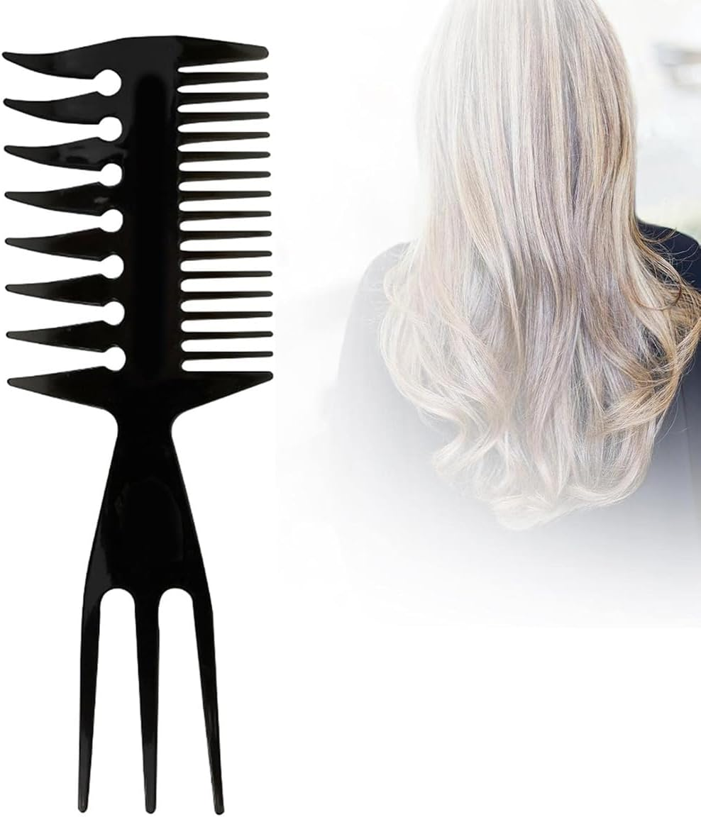 AIMALL 3-In-1 Hair Comb Styling Tool for Salon and Home Use &ndash; Professional Quality Fish Tail, Wide Tooth, and Dual-Sided Comb image number 1