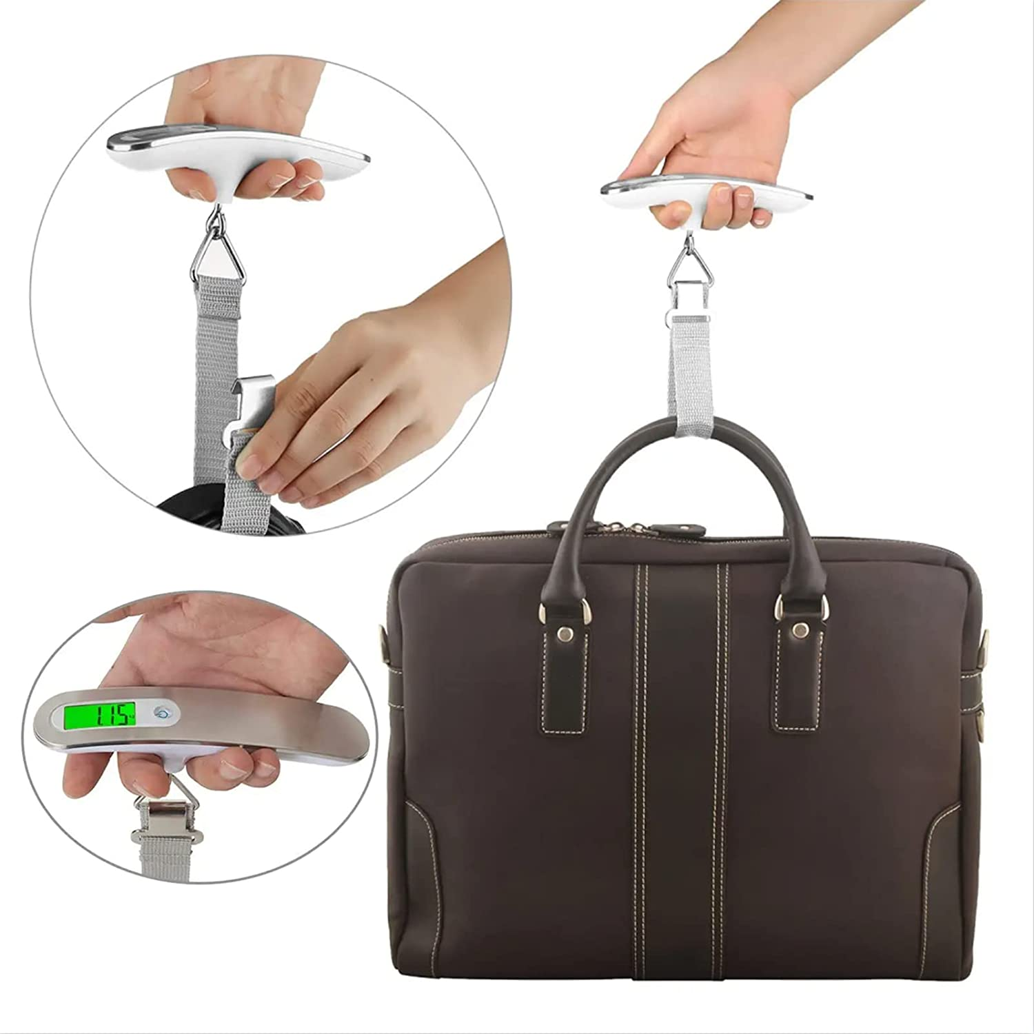 Luggage Scale Digital Hanging Scale, High Precision Heavy Duty Weight Backlight Scale, Ultra Portable Scale,Max 110Lb/50Kg Suitcase Scale for Household, Travel, Outdoor and Gifts image number 5