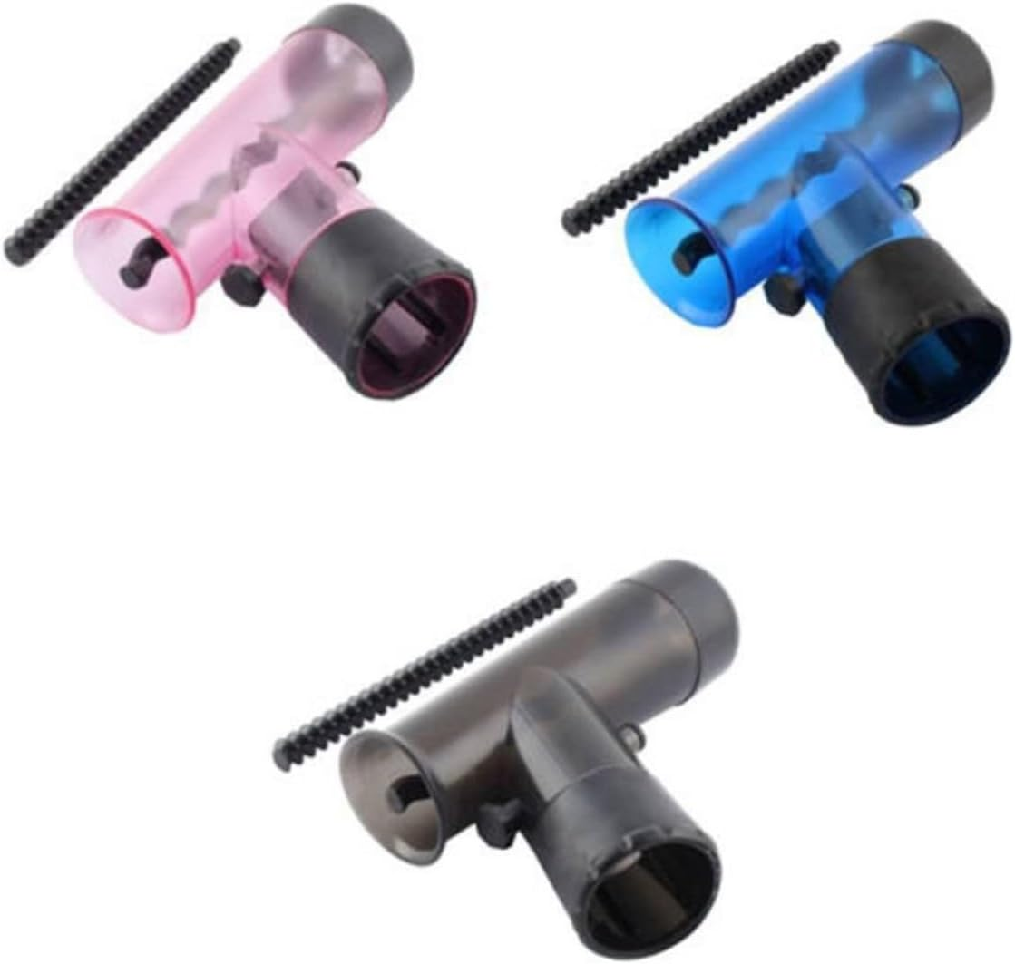 HEALEEP Portable Curly Hair Roller for Hair Dryer Nozzle High Temperature Resistant Plastic with Case at Home Barber Shop Rosy image number 1