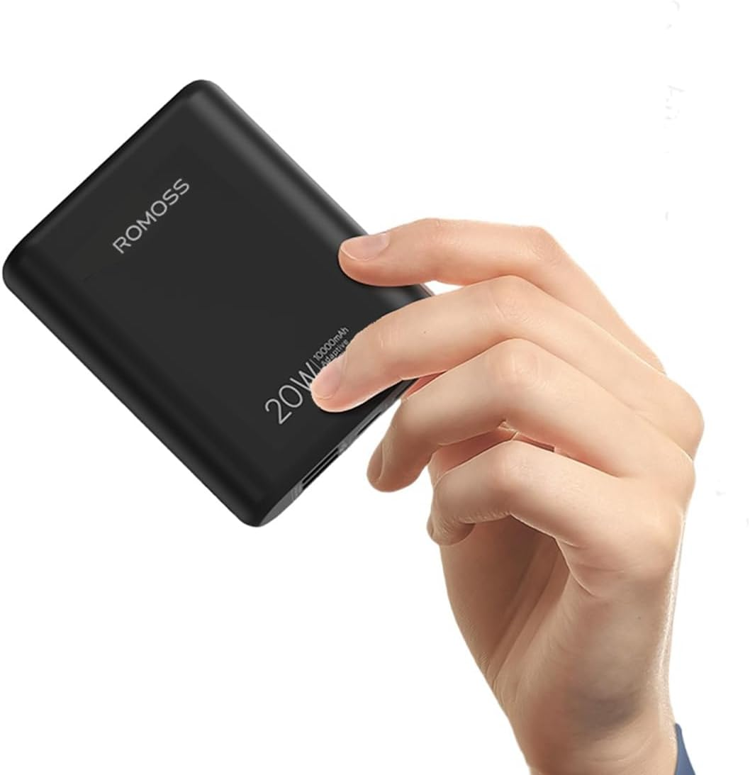 ROMOSS PCT10 10000Mah Mini Power Bank, PD 20W Fast Charge Portable Charger with 3 Outputs, Compact Size Battery Pack for Iphone 17/16/15/14, Samsung and More Android Phones image number 4