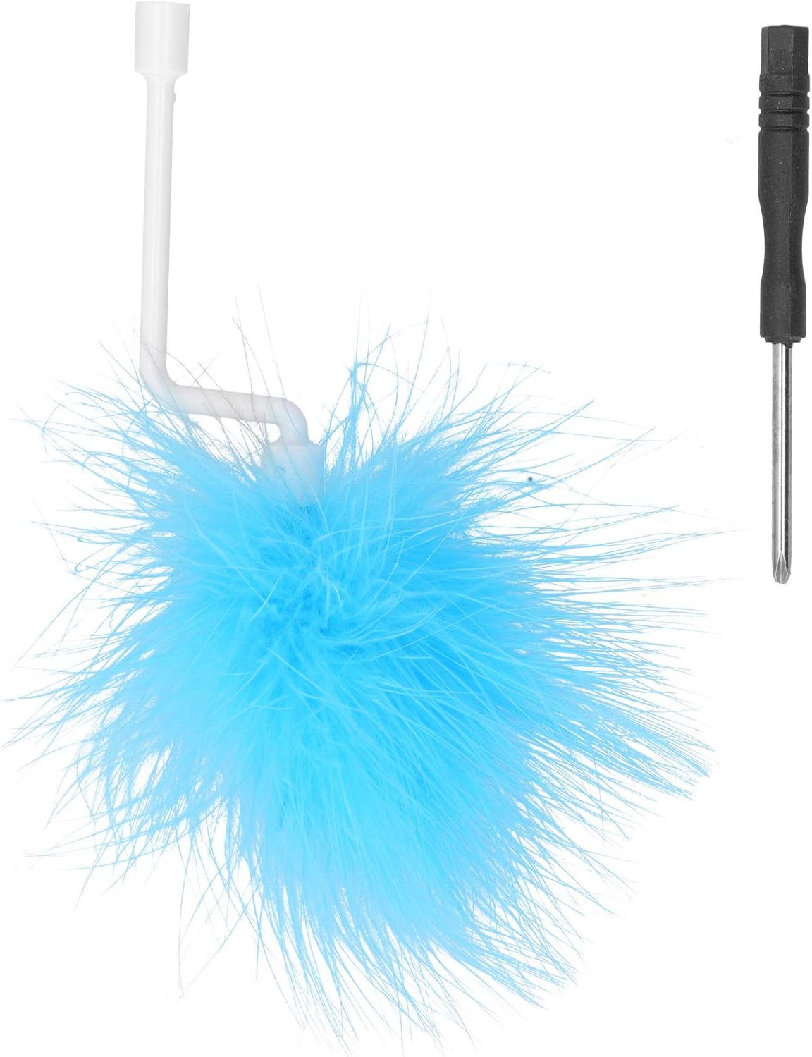 EVTSCAN Cat Kitten Turntable Toy, Feather Interactive Training Toys, Pet Electric Supplies, for Cat Hunting Training Exercise image number 5