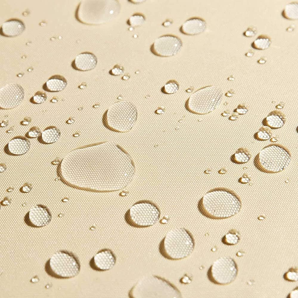 IOAOI Garden Shade Sail Waterproof 3M X 3M X 4.3M Sun Shade Sail, Triangle Sun Canopy for Patio with Awning Attachment, 95% UV Block - Pale Yellow