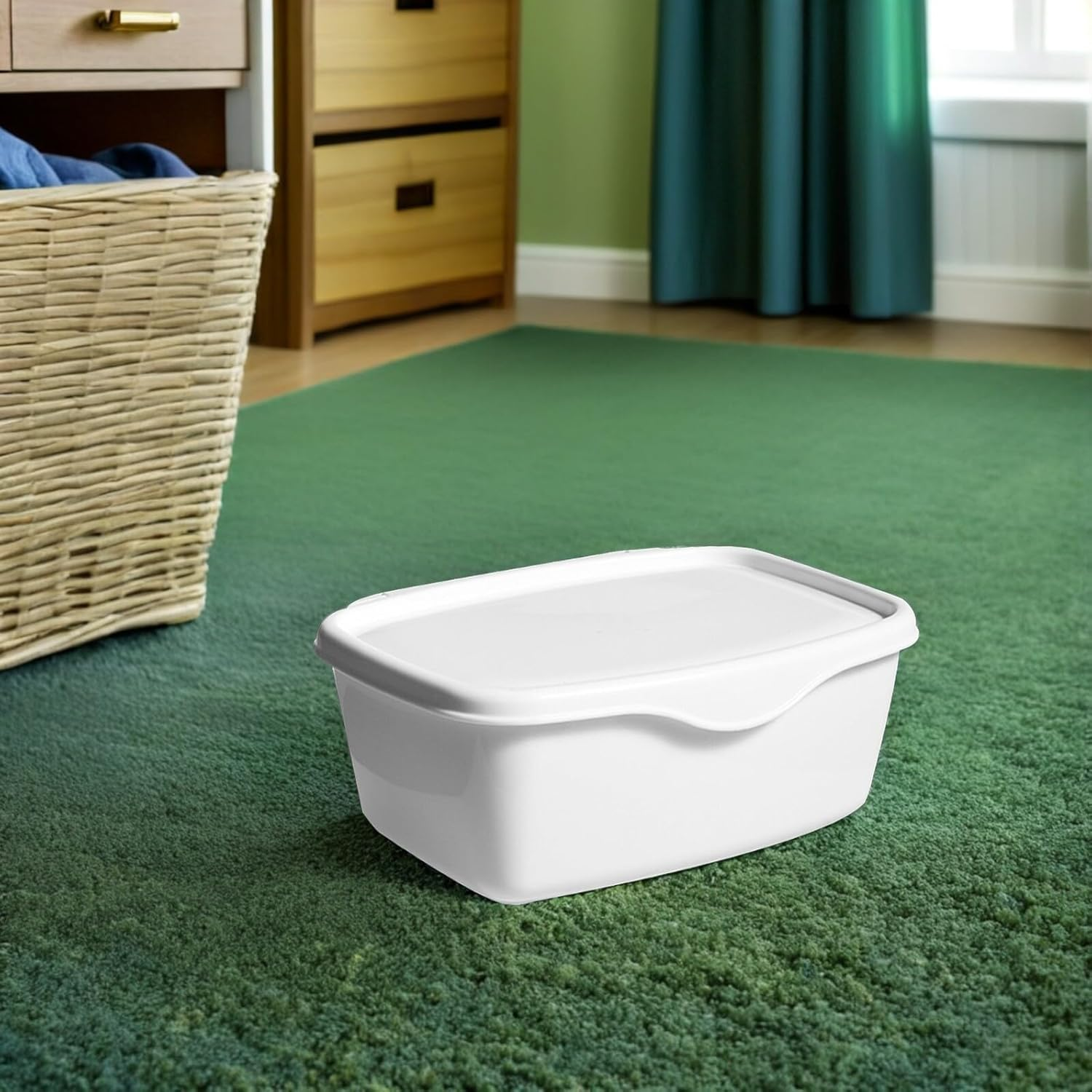 Alipis Plastic Wet Wipes Container Box Lid Thickened White Pp Dustproof Tissue Storage Case for Bathroom Desktop Organizer image number 4