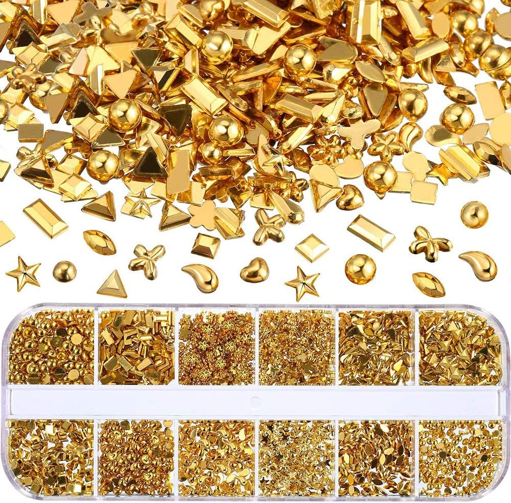 1Box Shiny Nail Rhinestones Gem Stones Nail Studs for Nail Art Decorations Supplies Crafts image number 4