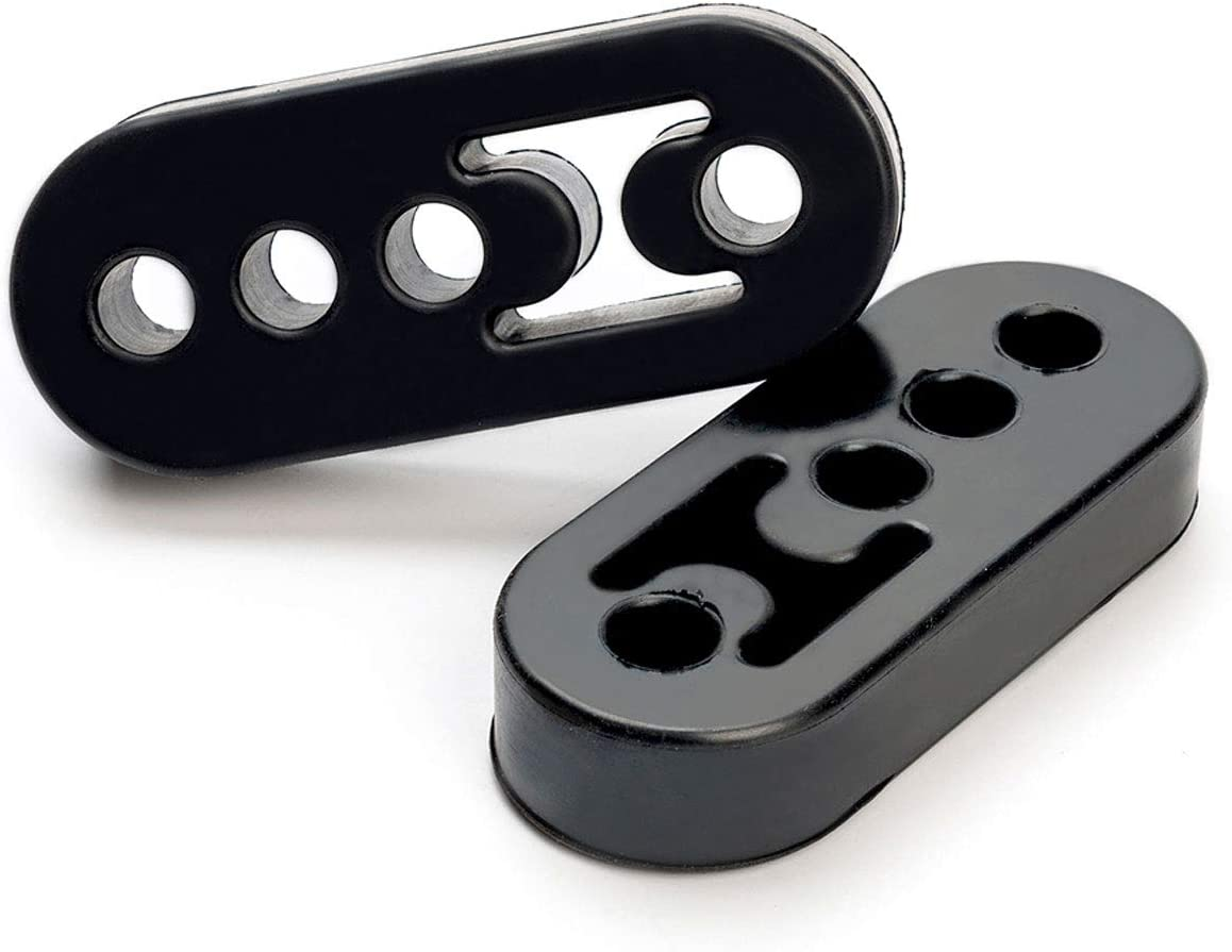 Norsmic Exhaust Rubber Hanger 2-Pack, 3 Holes Diameter 12Mm (0.47Inch), High Density Rubber Isolator Insulator Bushing Bracket Mount for Vehicle/Car/Auto Muffler image number 2