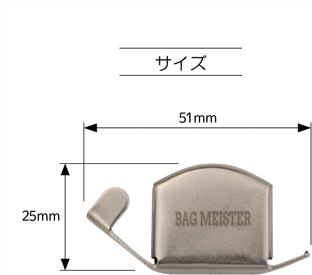 Kiyohara BM01-29 Bag Meister Magnetic Ruler, Width 2.0 X Height 1.0 X Depth 0.3 Inches (51 X 25 X 7 Mm) image number 3
