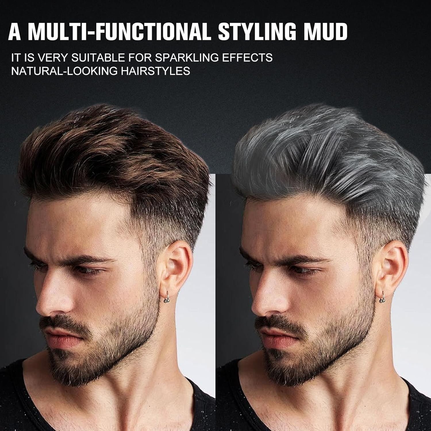 Men'S Hair Styling Clay，Strong Hold Styling Wax，Waterproof Base，Matte Texture，Perm Styling Agent for Men，Scented image number 5