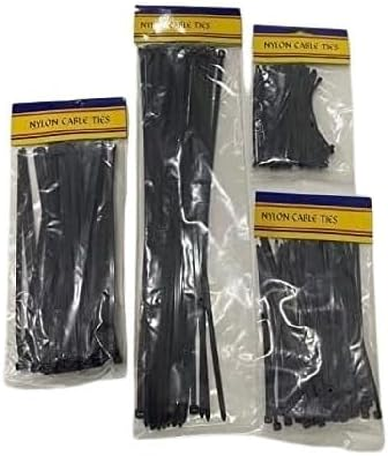 Lylac Cable Ties 50-Pieces, 4.8 Cm X 20 Cm Size, Black