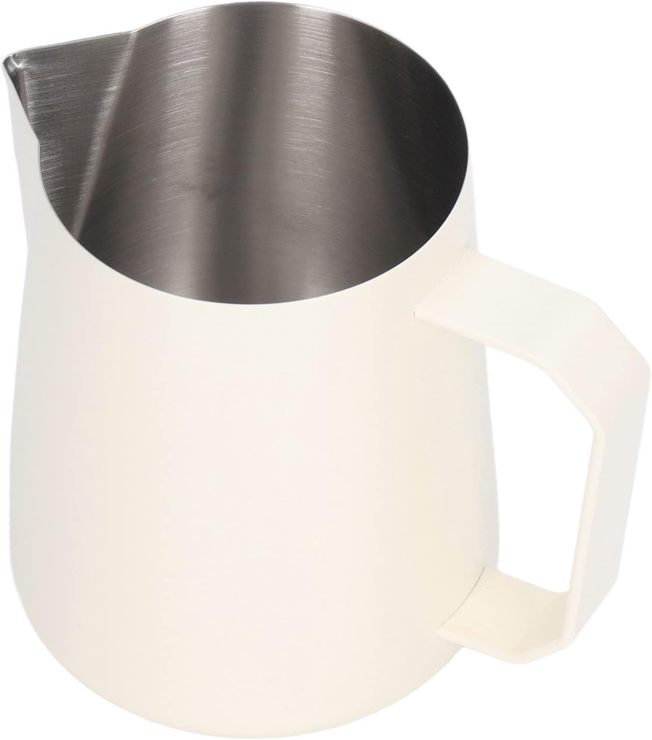 Milk Frothing Pitcher, Milk Frothing Pitcher Stainless Steel, 450Ml Milk Frother Pitcher, Coffee Milk Frothing Cup, for Making Coffee (14) - Matte Beige image number 2