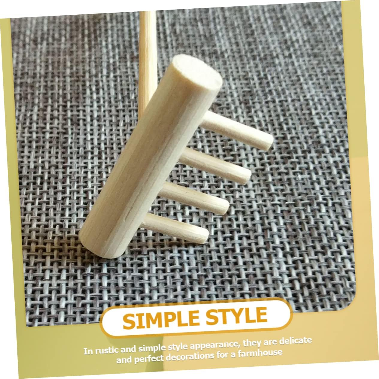 Yardwe 12Pcs Miniature Garden Rake Sand Garden Tools Zen Sand Tray Accessories DIY Mini Rake for Landscape Decor image number 4