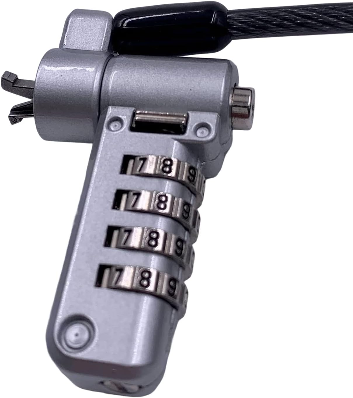 Bosvision Laptop Security Cable Lock, for 3 Security Slots (K Standard, Nano and Wedge) Combination, 6.5 Feet (200Cm) &Oslash;4.5Mm Stainless Steel Cable