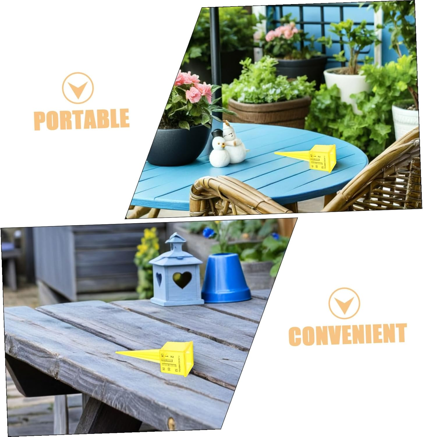 20Pcs Lawn Rain Gauge Wide-Mouth Outdoor Water Level Monitor for Garden Sprinkler Measurement Professional Accurate Rainfall Gauge with Pointed Tip for Easy Installation image number 2