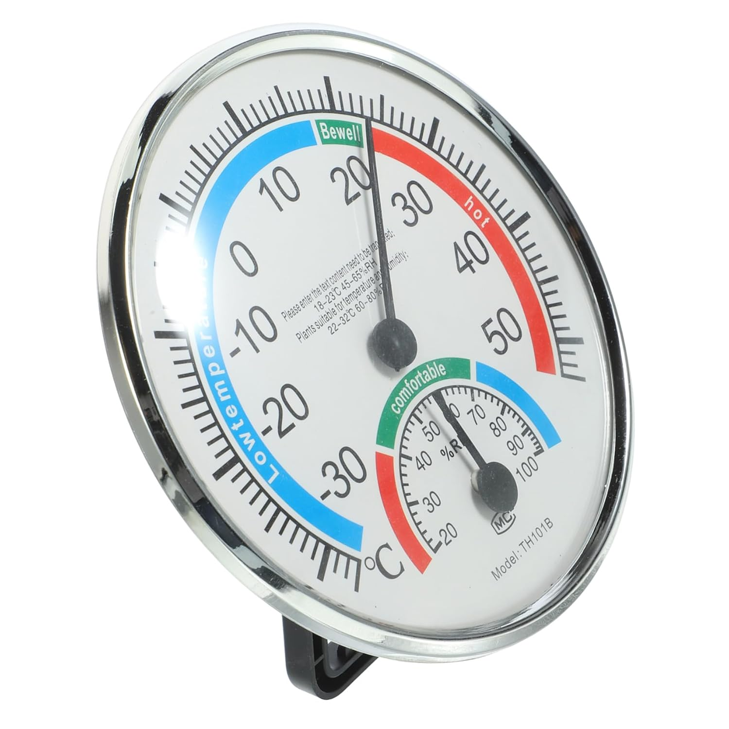 Indoor Outdoor Thermometer Hygrometer Wall-Mount Temperature Humidity Gauge for Garden Patio Compact Design Easy to Install Accurate Measurement image number 4