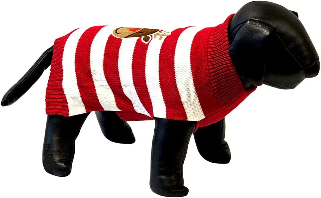 Nobby Dog Jumper Heart Nose Red/White 26 Cm image number 1