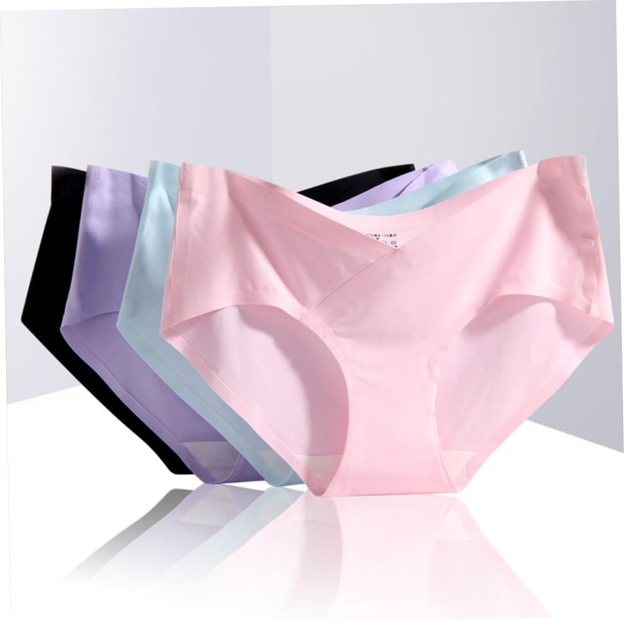 3Pcs Cotton Maternity Underwear Low Waist Seamless Nursing Panties for Pregnant Women image number 6