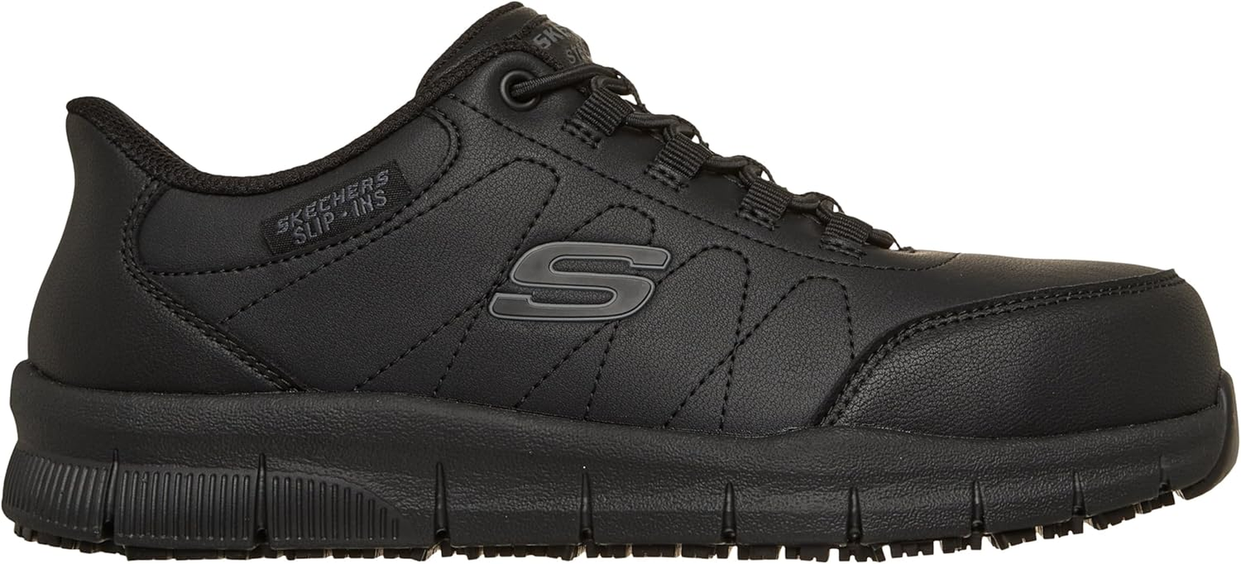 Skechers Women'S Steel Toe Resistant Nampa Athletic Hands Free Slip Ins Industrial Shoe image number 4