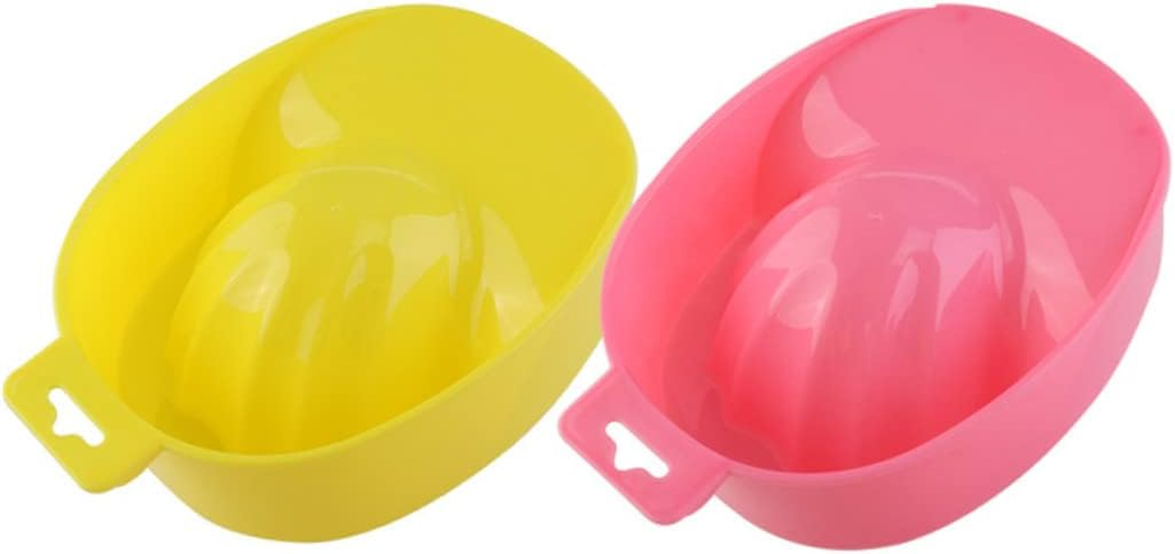 ARTSEWPLY Nail Care Soak Bowl Kit 2Pcs Random Color Manicure Soak Tray for Nail Polish Remover for Home and Salon Use
