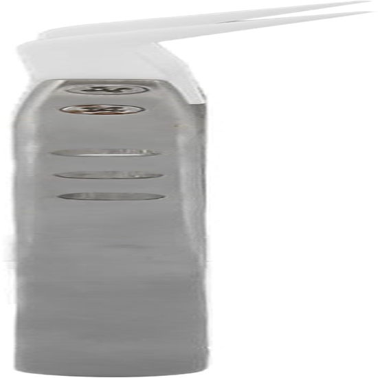 Tnfeeon Flexible Non Magnetic 3 Holes Sewing Tweezers Stainless Steel Electronics Repair Tweezers for Watch Hair Circuit Repair (Bent Head) image number 3