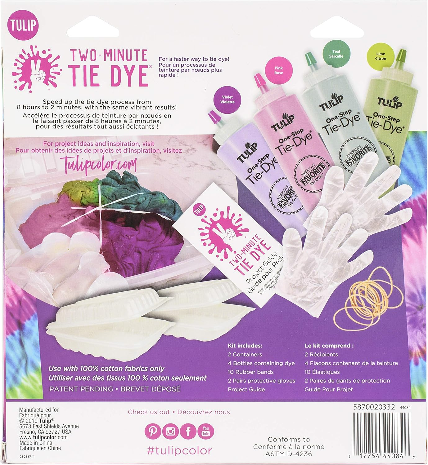 Tulip Two-Minute Tie-Dye Berry Blast, Multi image number 4