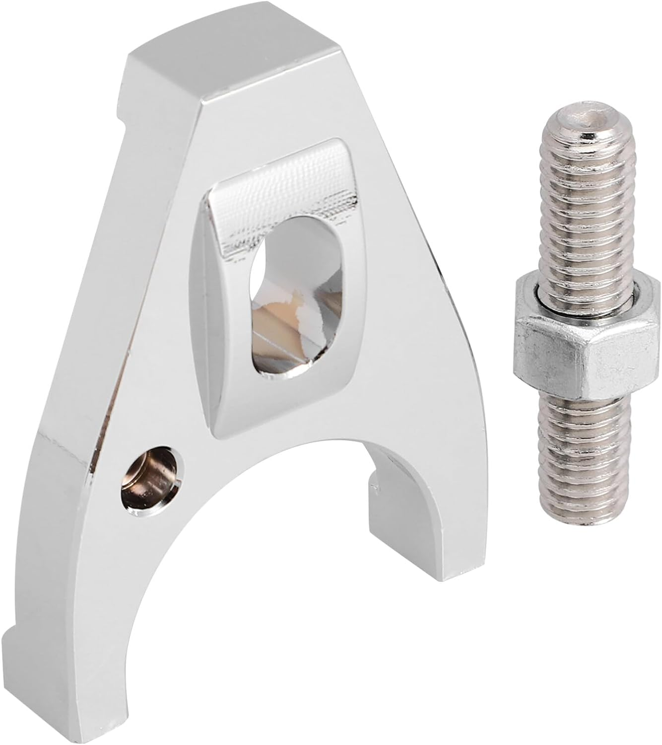 Gatuida Aluminum Distributor Clamp Sturdy Hold-Down Bracket for Various Car Models Easy Installation Fixed Screws Construction for Enhanced Performance image number 1