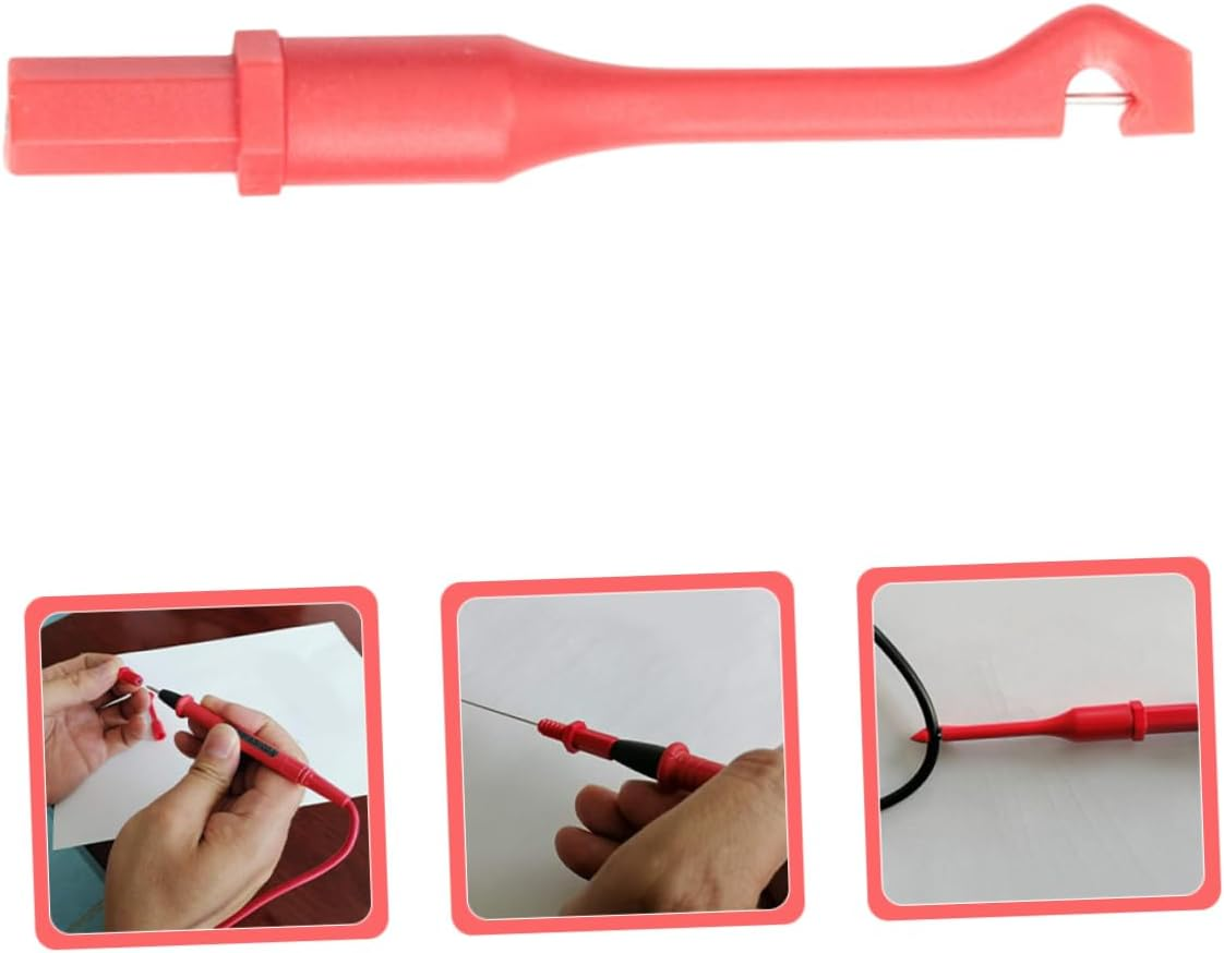 Iplusmile Wire Piercing Probe Multimeter Detection Probe Insulation Testing Clip Red Electrical Test for Automotive Circuit and Wire Repair image number 1