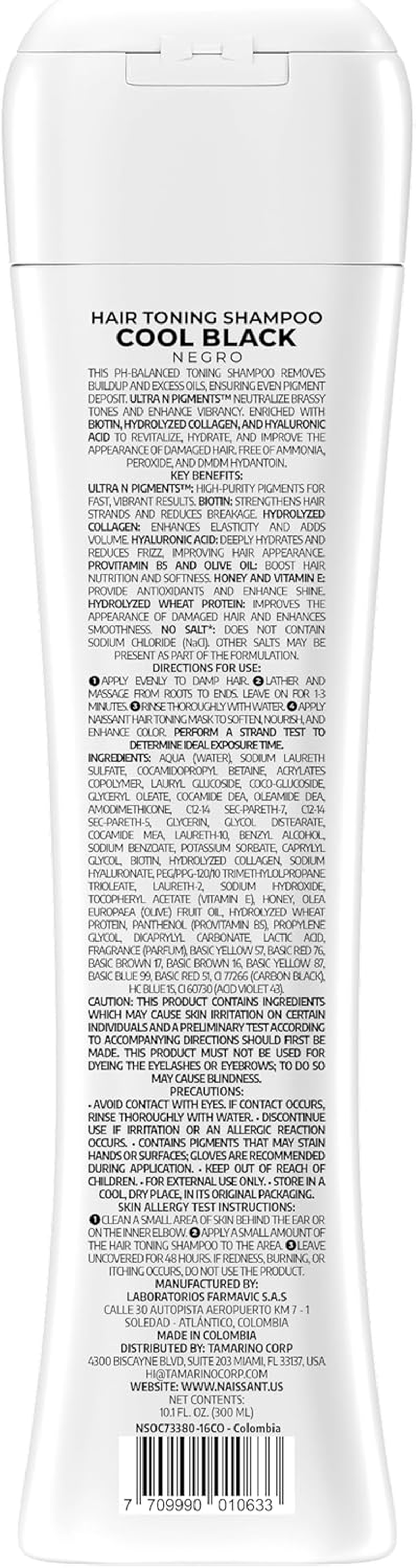 Naissant Shampoo Black - Negro, 10.1 Fluid Ounce (300Ml) image number 2