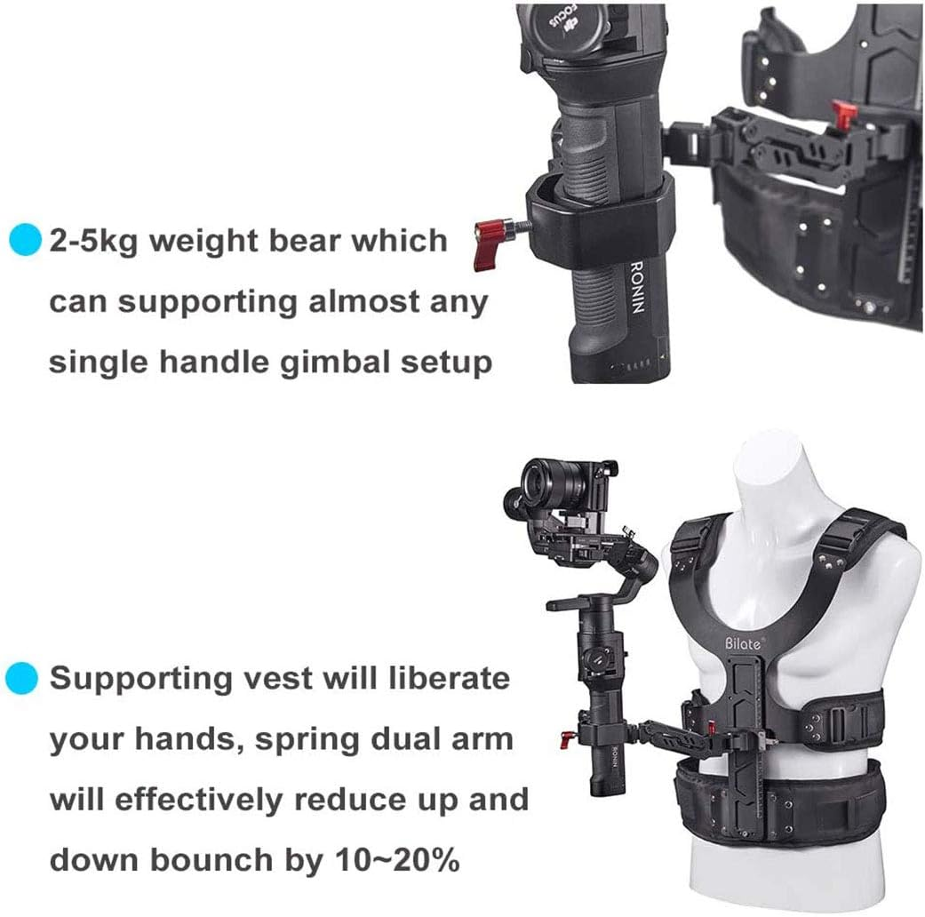 DF DIGITALFOTO Thanos Universal Gimbal Support Vest - Lightweight, Compatible with Ronins, Zhiyun Crane 2, Moza Air2, Payload 4.5-11 Lbs image number 6