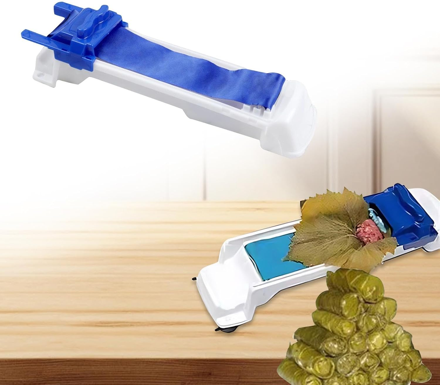 Leefasy Vegetable Meat Rolling Tool,Grape Leaf Rolling Machine, Sushi Leaves Tool Sushi Roller for Kitchen DIY image number 3