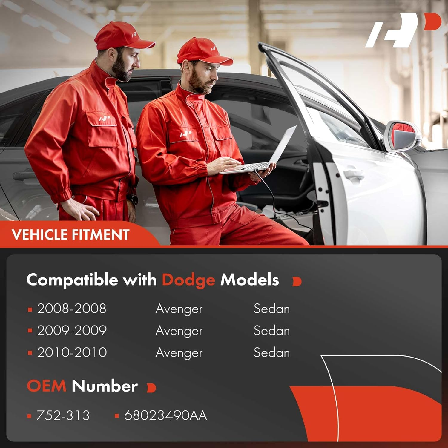 A-Premium Power Window Regulator without Motor for Dodge Avenger 2008-2010 Sedan Front Right Passenger Side image number 2