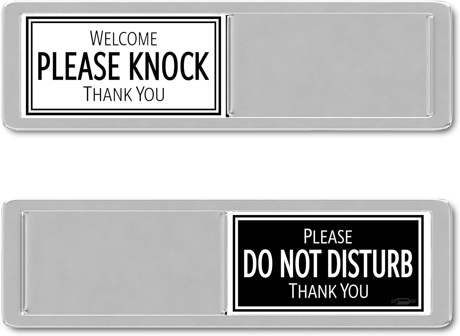 Black & White Vacant Occupied Office Sign for Bathroom Door - Privacy Sign for Home, Office Restroom, Business or Restaurant - 7X2 Inches