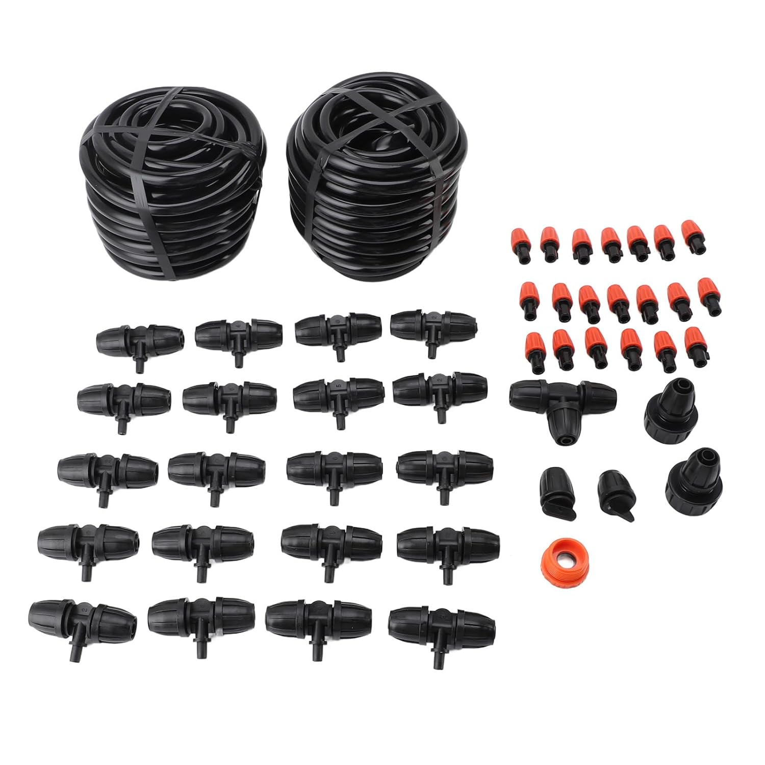 Drip Irrigation Kit, Plant Watering System with 8/12 65.6FT Tubing & Quick Connector, Automatic Irrigation Equipment for Garden Greenhouse, Flower Bed, Patio, Lawn image number 3