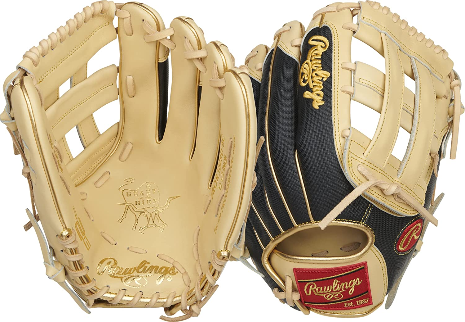 Rawlings | Heart of the Hide Baseball Glove | R2G & Contour Fit Models | Advanced Break-In | Sizes 11.5" - 12.75" | Multiple Styles