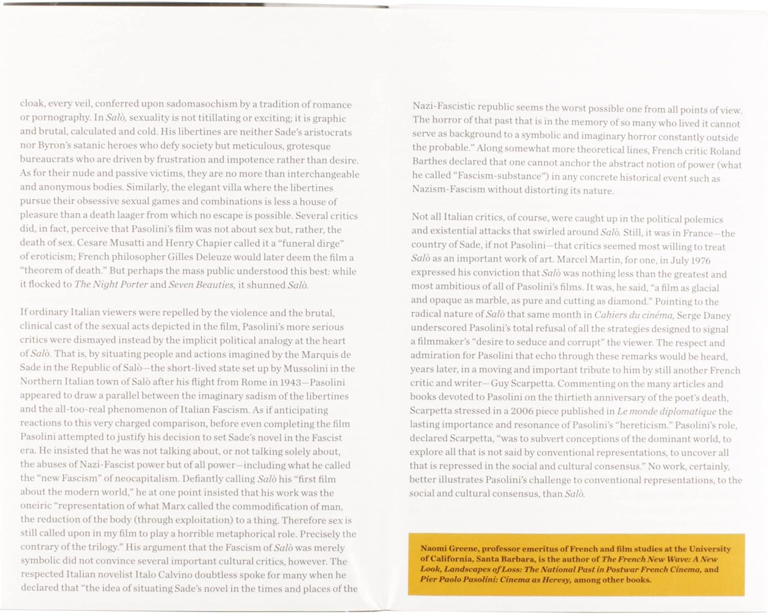 Salo or the 120 Days of Sodom