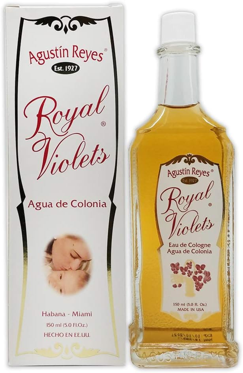 Royal Violets by Agustin Reyes 150Ml Agua De Colonia Eau De Cologne Glass Bottle image number 4
