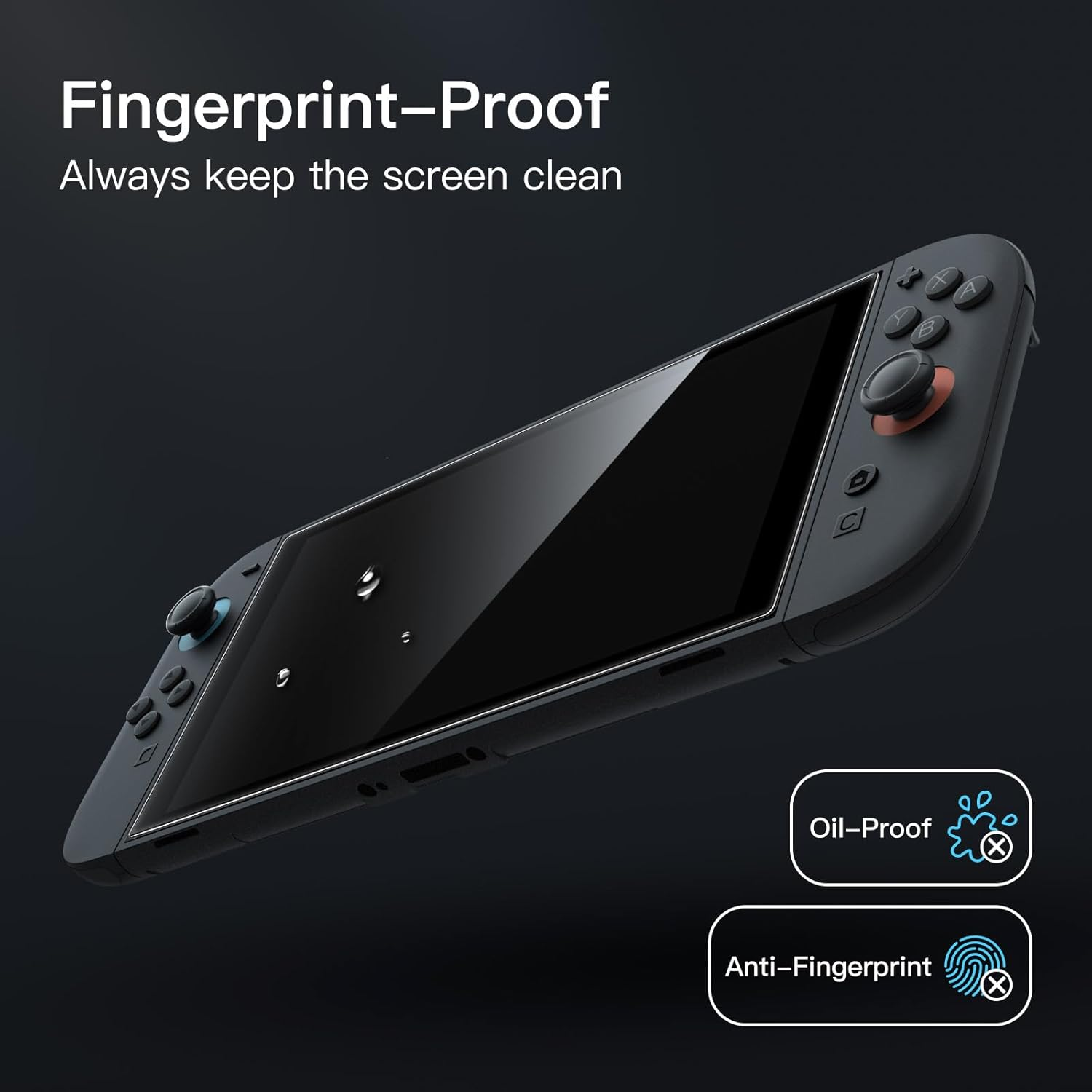 Jetech Screen Protector for Nintendo Switch 2 2025, 9H Tempered Glass Film, Anti-Scratch, HD Clear, 2-Pack image number 3