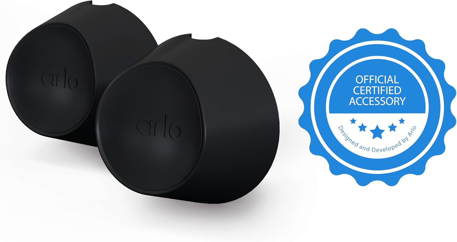 Arlo Certified Accessory | Magnetic Wall Mounts, Designed for Arlo Ultra, Ultra 2, Pro 4 and Pro 5 Wireless Wi-Fi Security Cameras, Pack of 2, Black, VMA5001 image number 2