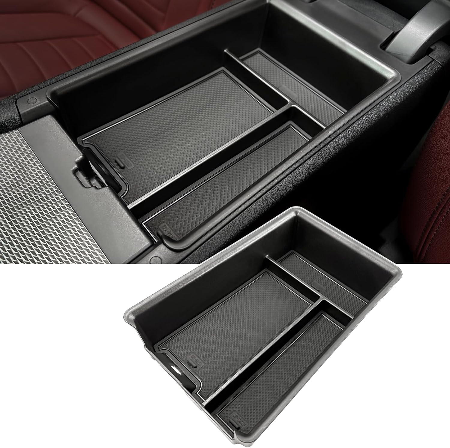 Center Console Organizer Fits G-Chassis BMW 3 & 4 Series, 330I M340I G20/G21 2019-2025, I4 430I M440I G22/G23/G26 2021-2025, M3 G80, M4 G82/G83, Organized Tray and Silicone Pad for Neat Storage image number 5