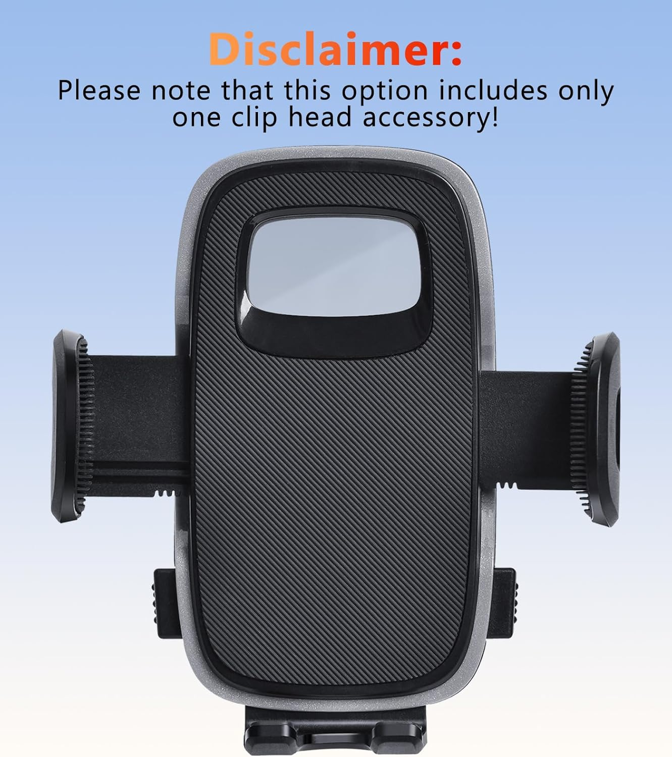 Universal 17Mm Ball Mount Phone Holder Clamp for Car Mount Replace [Dual Head Screen Phone Holder Clip Head Accessory] - Clip Holder image number 5