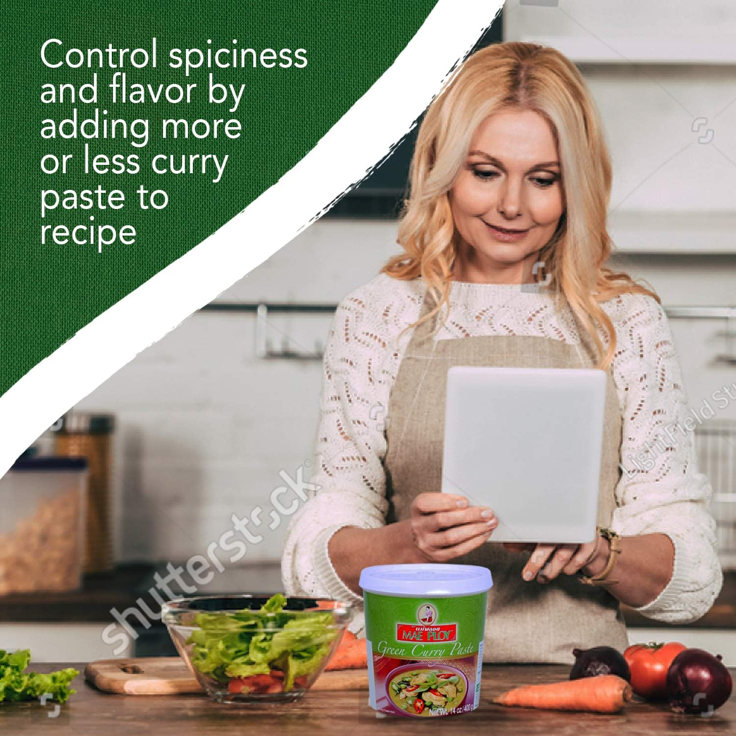 Mae Ploy Green Curry Paste, 400 G image number 6