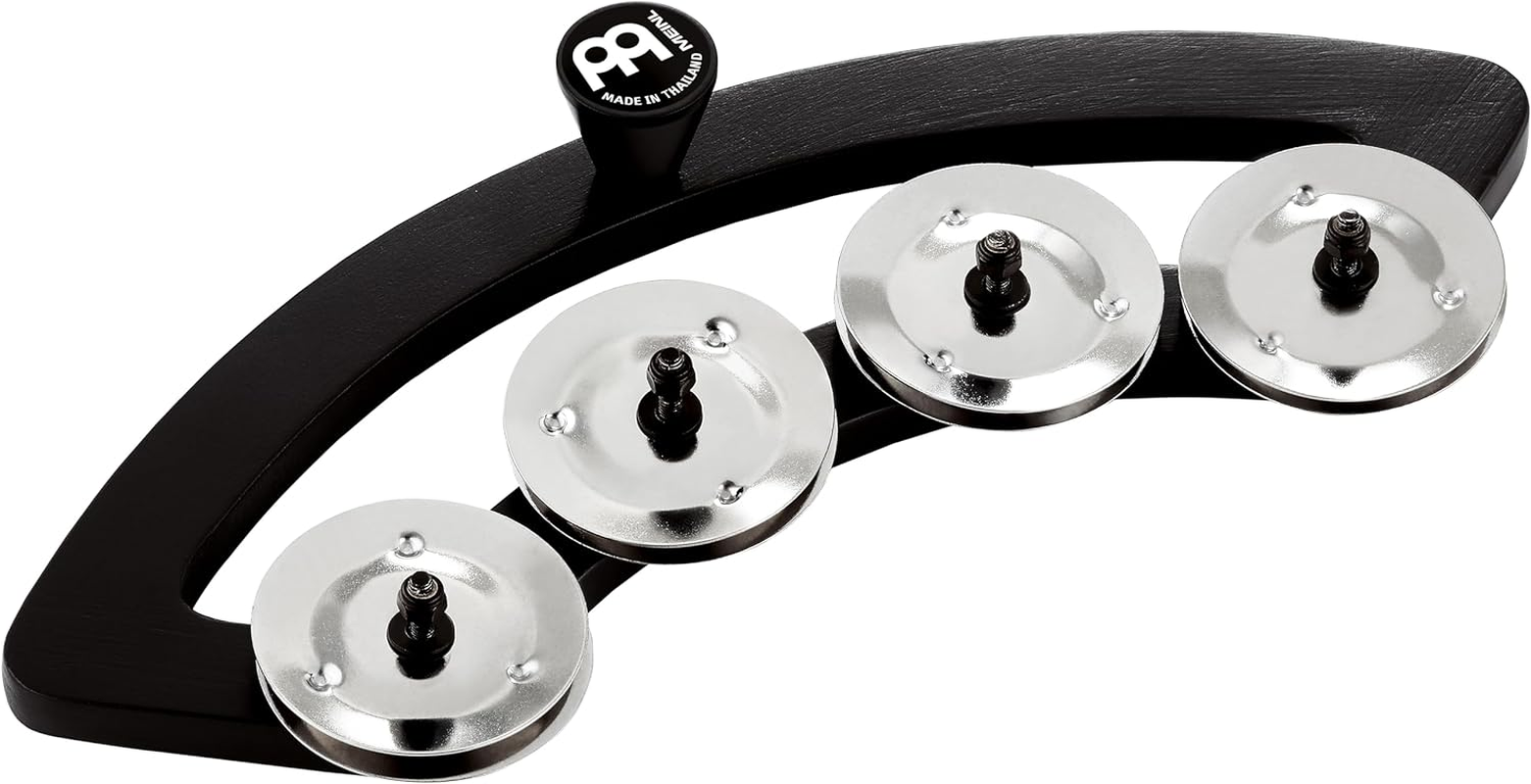 MEINL Percussion BBTA1-BK Minel Backbeat Tambourine 10"-12" image number 1