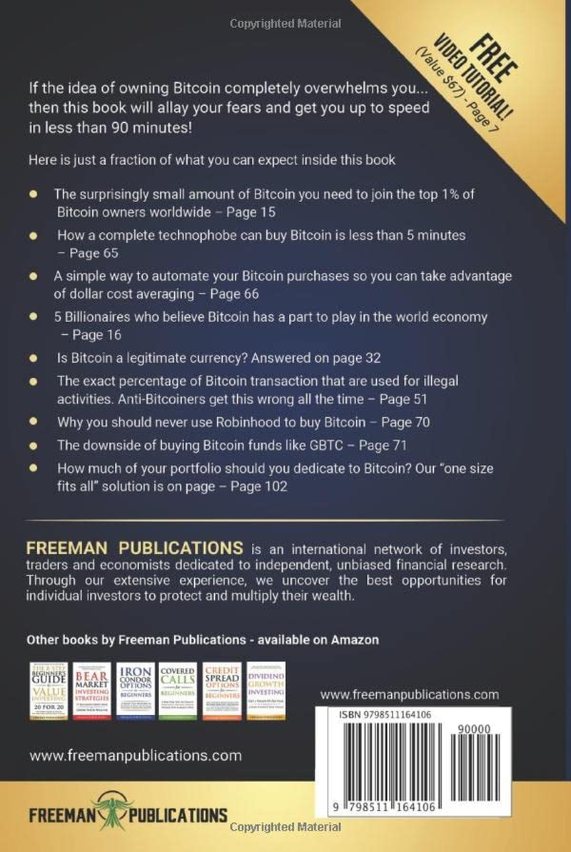 The Only Bitcoin Investing Book You&rsquo;Ll Ever Need: an Absolute Beginner&rsquo;S Guide to the Cryptocurrency Which Is Changing the World and Your Finances in 2021 & Beyond image number 1