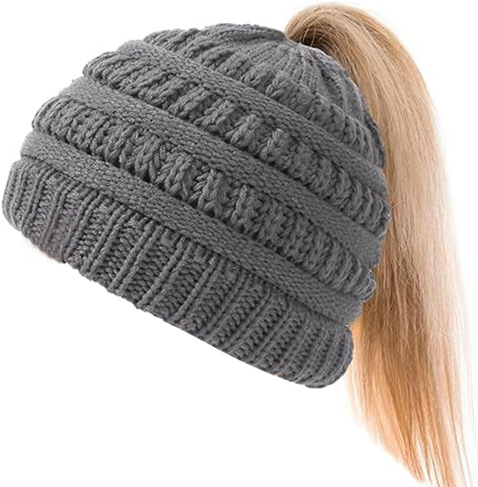 Idopick Satin Lined Winter Beanie Hat for Men Women, Warm Knit Hat Breathability & Elasticity Snow Cap Hat for Cold Weather