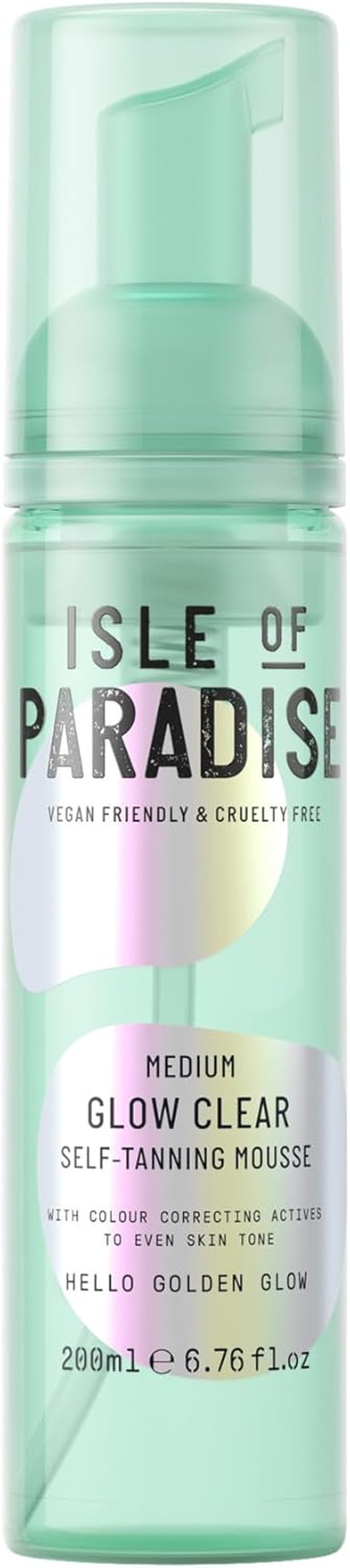 Isle of Paradise Self Tan Mousse, Medium (200 Ml) Glow Clear Self Tanning Foam, Natural Ingredients & Vegan (Packaging May Vary) image number 6