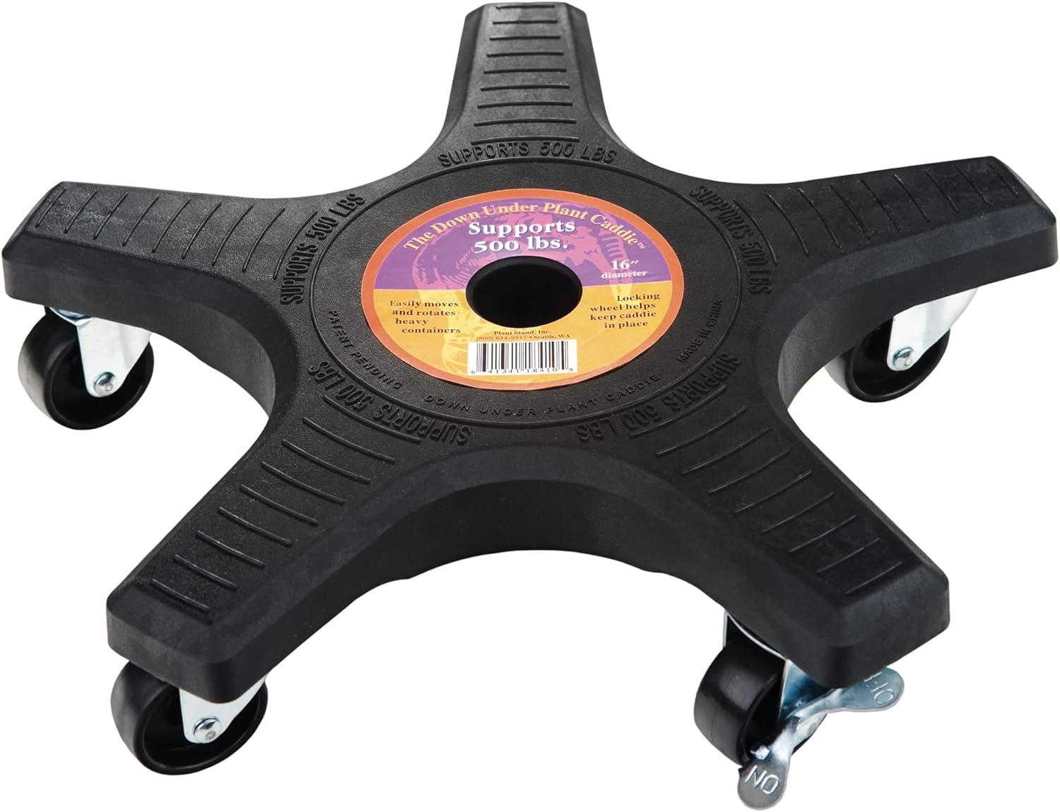 Bosmere down under Plant Caddie S18410LVC, 16", Charcoal, Inch image number 5