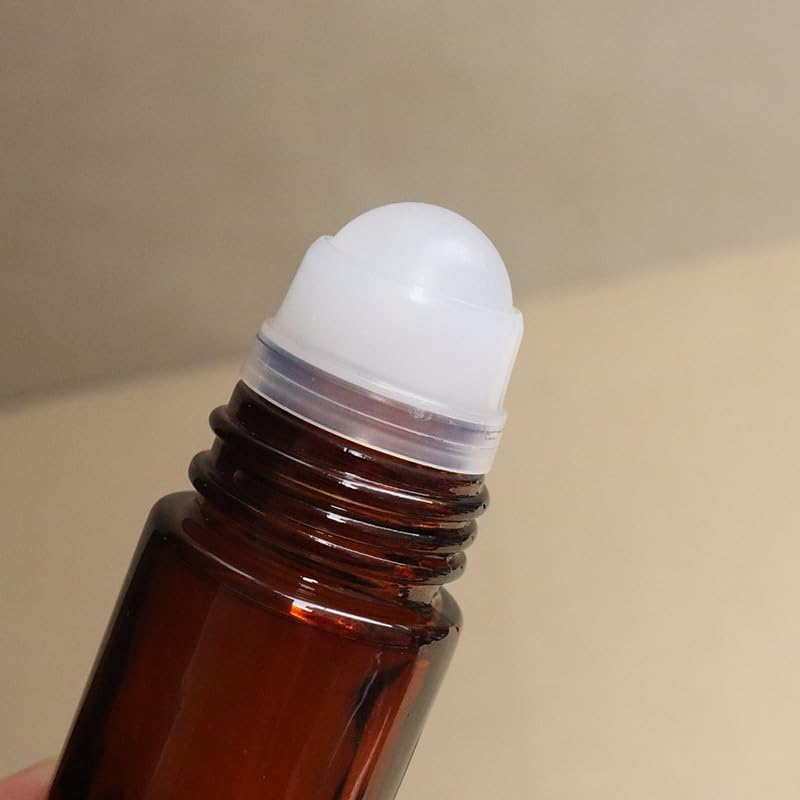 2Pcs Brown 50Ml Glass Essential Oil Roller Bottles Refillable Roll on Bottles Empty Deodorant Bottle Containers Rollerball Bottles for Fragrance Roller Bottles Refillable Containers Accessories image number 4