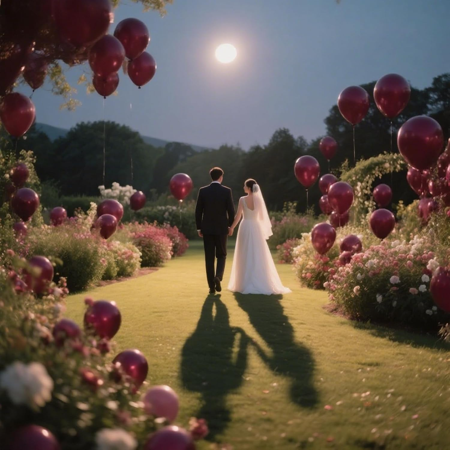 Burgundy Latex Balloons, Set of 100, 10 Inches (Helium or Air Use) Maroon Thickened Balloons Thanksgiving Valentines Day Wedding Engagement Christmas Birthday Party Decorations Red image number 4