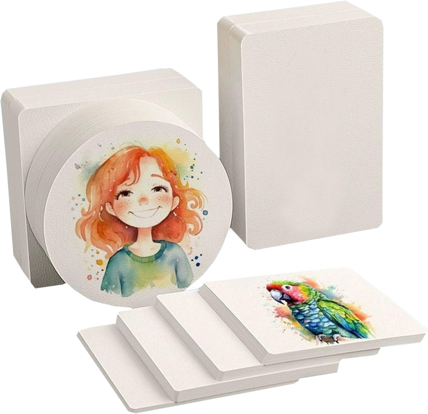 TIAMORK 150PCS Watercolor Paper,140Lb/300Gsm Watercolor Paper Pad Postcards Bulk, Painting Paper for Students, Artists, Sketch Painting ﻿ image number 1